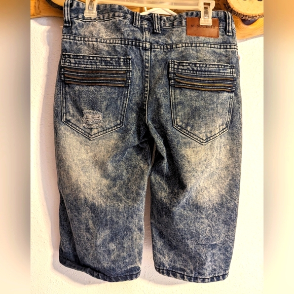 M. Society Denim Shorts Zippers Street Distressed Size 30 - Picture 7 of 7